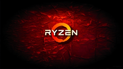 4K HD AMD Ryzen red crumple wallpaper background