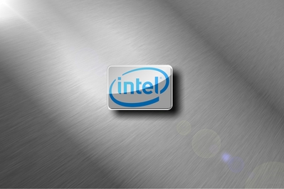 HD Intel brushed metal chrome wallpaper desktop background