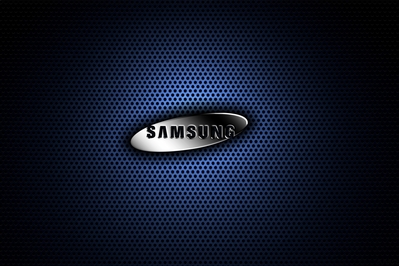 HD Samsung blue metal desktop wallpaper background
