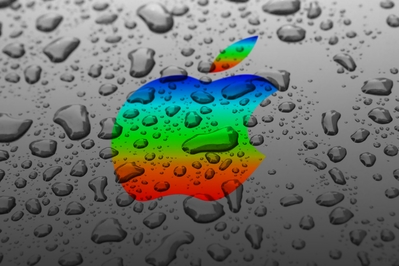 High Def Background featuring the rainbow apple wet.