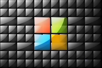 High def wallpaper featuring Microsoft's Windows 8 new logo